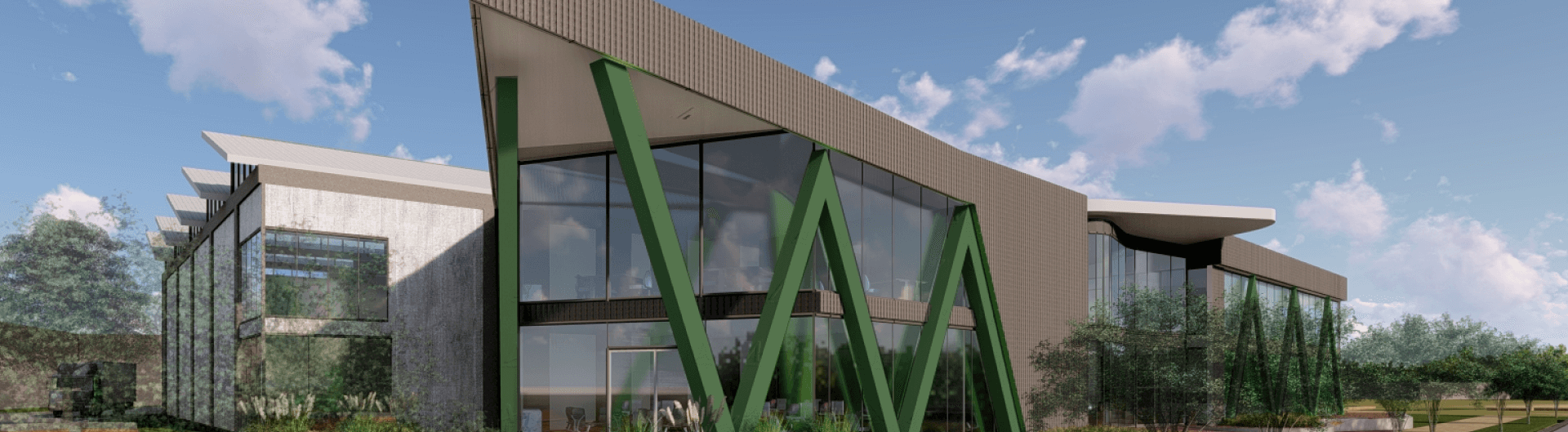 Render of Astra Aerolab building