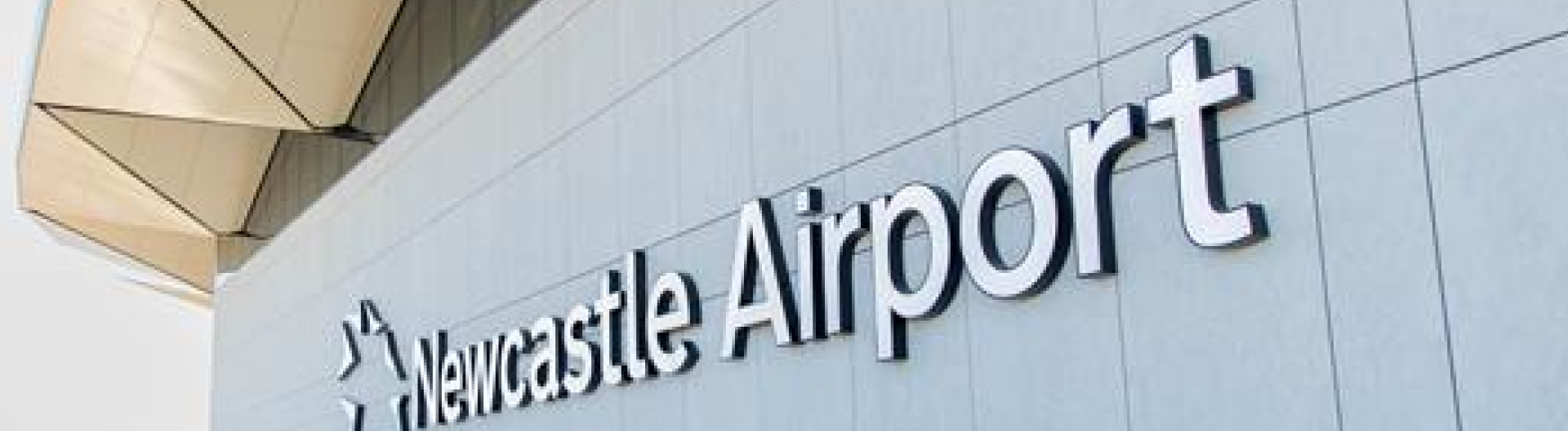 Exterior of the new Newcastle Airport terminal