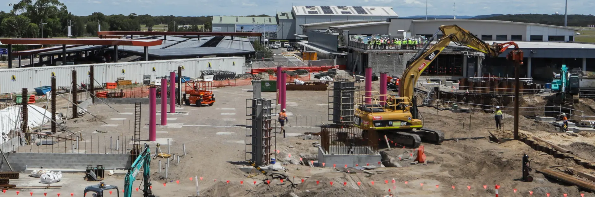 Newcastle Airport Terminal Expansion Construction Site
