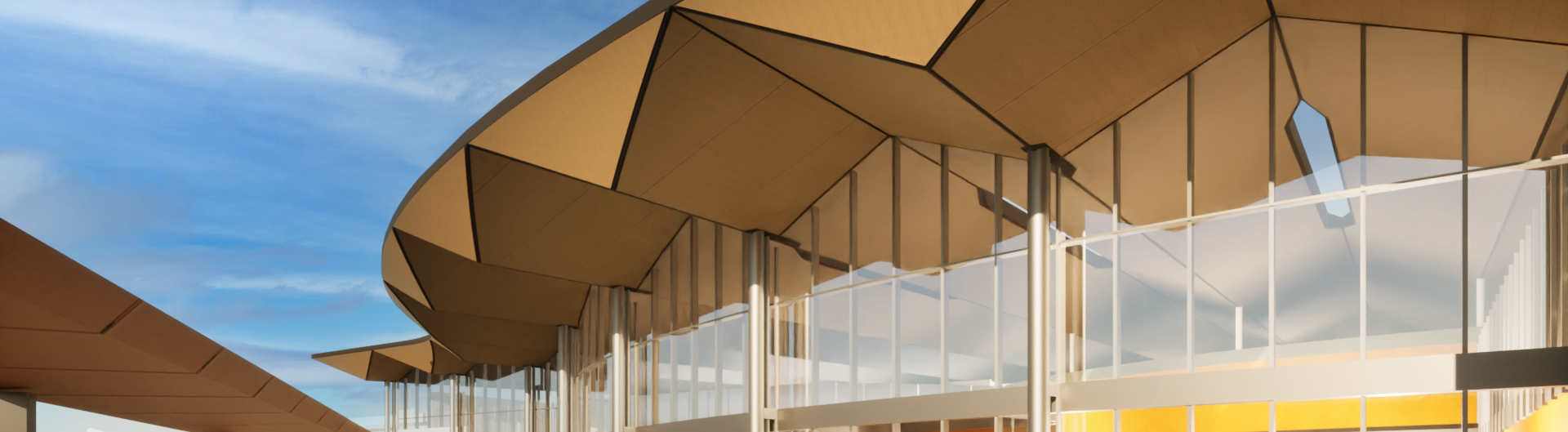 Newcastle Airport upgraded terminal 